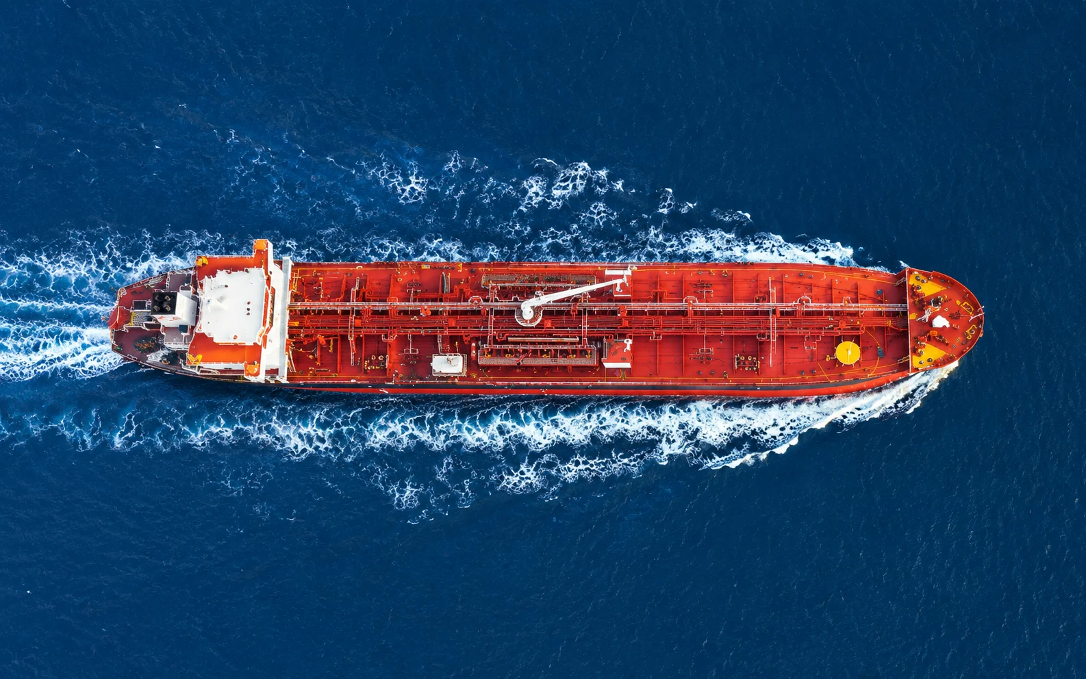 Tanker – aerial view